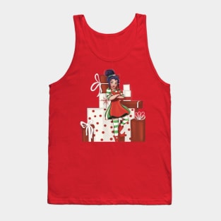 Moody Christmas Elf Tank Top